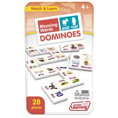 Junior Learning Rhyming Words Dominoes, 2/Bundle (JRL490-2)