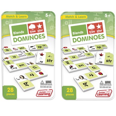 Junior Learning Blends Dominoes, 2/Bundle (JRL494-2)