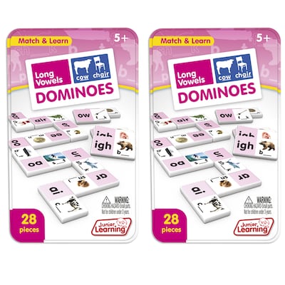 Junior Learning Long Vowels Dominoes, 2/Bundle (JRL495-2)