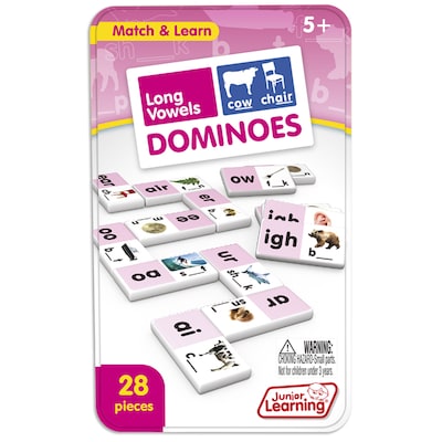 Junior Learning Long Vowels Dominoes, 2/Bundle (JRL495-2)