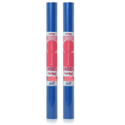 Con-Tact Adhesive Roll, 18 x 20, Royal Blue, 2/Bundle (KIT20FC9AH12-2)