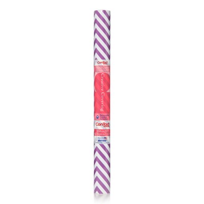 Con-Tact Adhesive Roll, 18 x 20, Purple Chevron, 2/Bundle (KIT20FC9AL02-2)