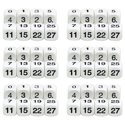 Koplow Games Math Numbers Dice, 6 Sets (KOP01616-6)