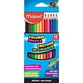 Maped Triangular Colored Pencils, Assorted Bright Colors, 12/Bundle, 12 Bundles (MAP832047ZV-12)