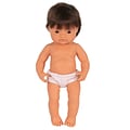 Miniland Anatomically Correct 15 Brunette Caucasian Baby Boy Doll (MLE31079)