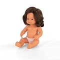 Miniland Anatomically Correct 15 Brunette Caucasian Baby Girl Doll (MLE31080)