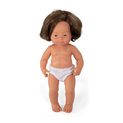 Miniland Anatomically Correct 15 Down Syndrome Caucasian Baby Girl Doll (MLE31088)