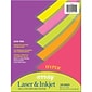 Pacon Hyper Computer Paper, 8.5" x 11", 5 Assorted Colors, 100 Sheets/Pack, 3 Packs (PAC101155-3)