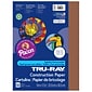 Pacon Tru-Ray 9" x 12" Construction Paper, Warm Brown, 50 Sheets/Pack, 5 Packs (PAC103025-5)