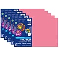 Pacon Tru-Ray 12 x 18 Construction Paper, Shocking Pink, 50 Sheets/Pack, 5 Packs (PAC103045-5)