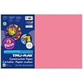 Pacon Tru-Ray 12 x 18 Construction Paper, Shocking Pink, 50 Sheets/Pack, 5 Packs (PAC103045-5)