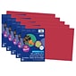 Prang 12" x 18" Construction Paper, Red, 50 Sheets/Pack, 5 Packs (PAC6107-5)