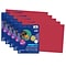 Prang 12 x 18 Construction Paper, Red, 50 Sheets/Pack, 5 Packs (PAC6107-5)