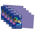 Prang® Construction Paper, Violet, 12 x 18, 50 Sheets Per Pack, 5 Packs (PAC7207-5)