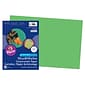 Pacon SunWorks 12" x 18" Construction Paper, Bright Green, 50 Sheets/Pack, 5 Packs (PAC9607-5)