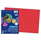 Pacon SunWorks 12 x 18 Construction Paper, Holiday Red, 50 Sheets/Pack, 5 Packs (PAC9907-5)
