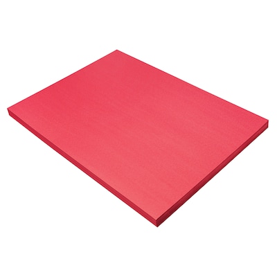 Pacon SunWorks 18" x 24" Construction Paper, Holiday Red, 100 Sheets (PAC9918)