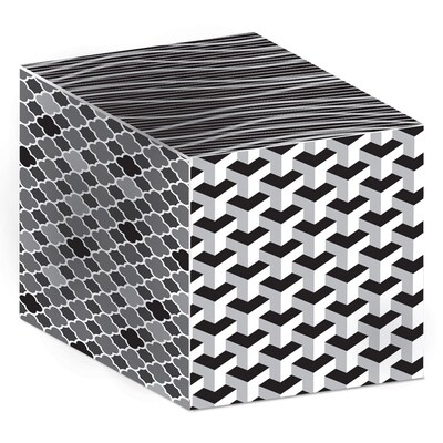 Roylco Black & White Paper, 5.5" x 8.5", 16 Designs, 208 Sheets/Pack (R-15420)