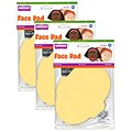 Roylco Face Pad, 50 Sheets Per Pack, 3 Packs (R-51449-3)