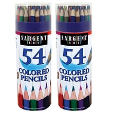 Sargent Art Colored Pencils, Assorted Colors, 54/Bundle, 2 Bundles (SAR227286-2)
