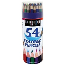 Sargent Art Colored Pencils, Assorted Colors, 54/Bundle, 2 Bundles (SAR227286-2)