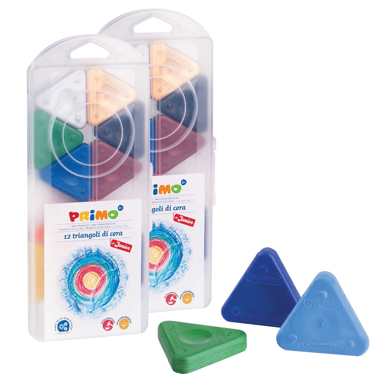 Primo Triangle Crayons, 12/Pack, 2 Packs (STW0731TR-2)