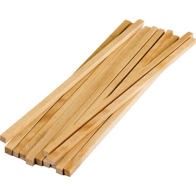 Teacher Created Resources STEM Basics Square Wood Dowels, Natural Wood, 12/Pack, 6 Packs (TCR20928-6