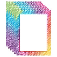 Teacher Created Resources Colorful Scribble Computer Paper, 8.5 x 11, 50 Sheets/Pack, 6 Packs (TCR