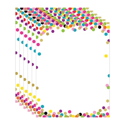 Teacher Created Resources Confetti Computer Paper, 8.5 x 11, 50 Sheets/Pack, 6 Packs (TCR2735-6)