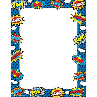 Teacher Created Resources Superhero Computer Paper, 50 Sheets Per Pack, 6 Packs (TCR5629-6)