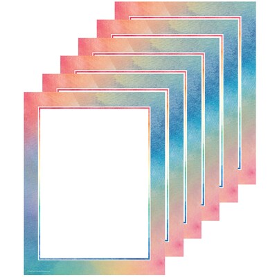 Teacher Created Resources Watercolor Computer Paper, 50 Sheets Per Pack, 6 Packs (TCR8967-6)