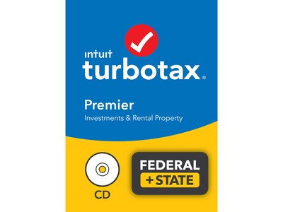 TurboTax Premier 2021 Federal + State for 1 User, Windows and Mac, CD/Download (5100208)