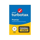 TurboTax Premier 2021 Federal + State for 1 User, Windows and Mac, CD/Download (5100208)