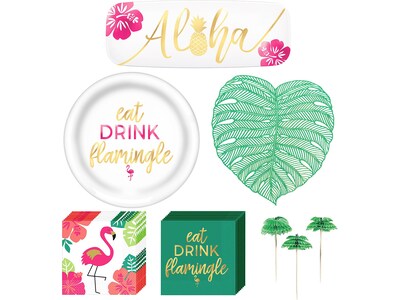 Amscan You Had Me at Aloha Luau Appetizer Kit, Multicolor (WL00007)