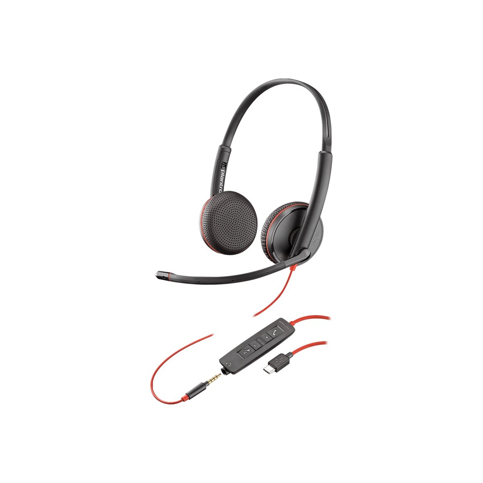 Poly Blackwire C3225 USB-C Stereo Headset, UC Certified (80S04AA)