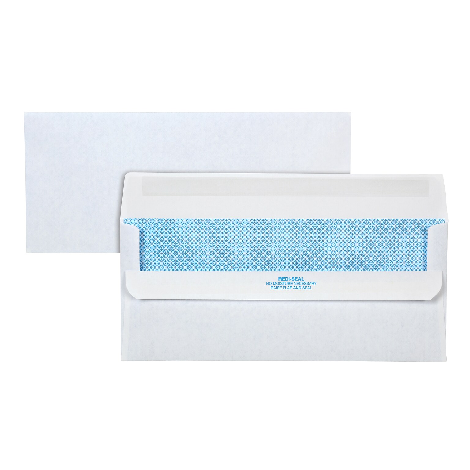 Quality Park Redi-Seal Security Tinted Business Envelopes, 4 1/8 x 9 1/2, White, 500/Box (QUA11218)