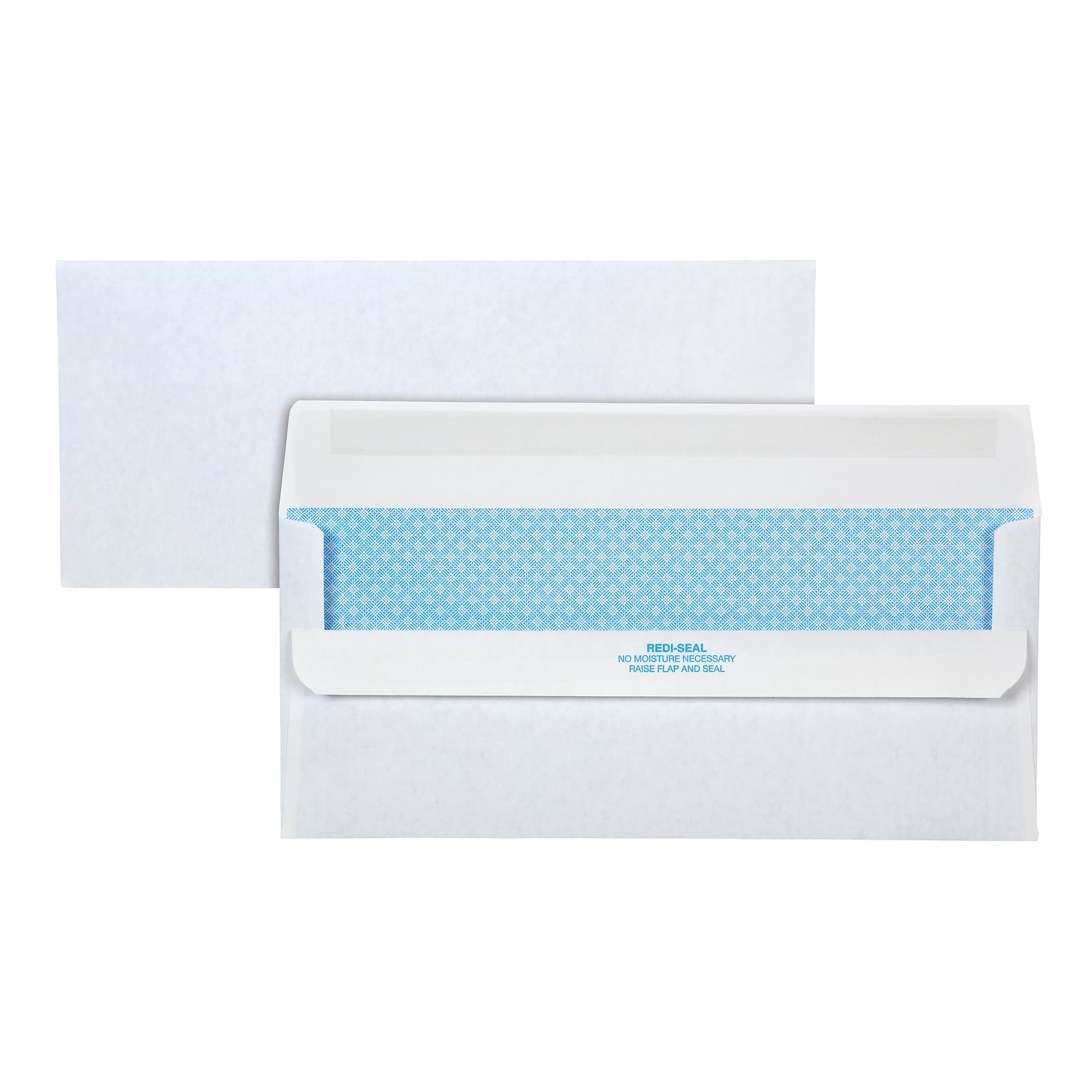 Quality Park Redi-Seal Security Tinted Business Envelopes, 4 1/8 x 9 1/2, White, 500/Box (QUA11218)