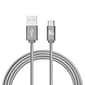 LAX Gadgets Durable Braided USB-C Cable for Google Pixel 2/Samsung S8, Gray (LAXUSBC6FT-GRY)