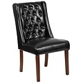 Flash Furniture Leather Parsons Chair, Black (QYA91BK)