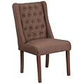 Flash Furniture Polyester Tufted Parsons Chair Brown 2 Pack (2QYA91BN)