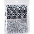 Stampers Anonymous Skulls & Cobwebs Tim Holtz Cling Stamps, 7 x 8.5 (CMS-306)