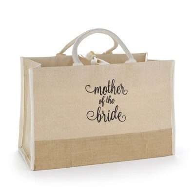Hortense B. Hewitt Mother of the Bride Natural Jute Tote Bag (55174ST)