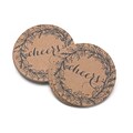 Hortense B. Hewitt Rustic Wreath Coaster, 25 Pack (54865ST)