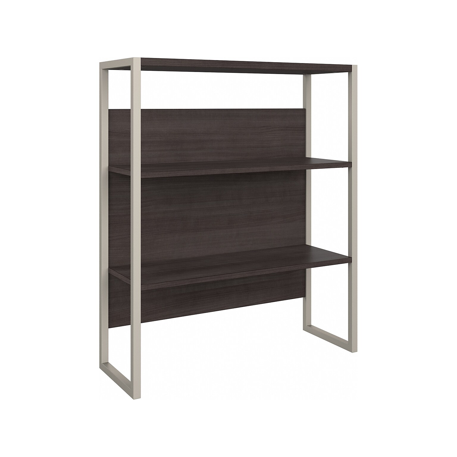 Bush Business Furniture Hybrid 36 W Desktop Hutch, Storm Gray (HYH236SG)