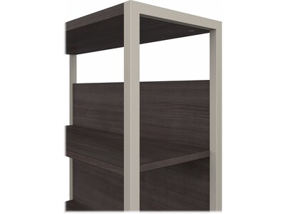 Bush Business Furniture Hybrid 36 "W Desktop Hutch, Storm Gray (HYH236SG)