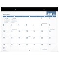 2022-2023 AT-A-GLANCE Easy-to-Read 17 x 21.75 Academic Monthly Desk Pad Calendar, White/Blue (SKLPAY-32-23)