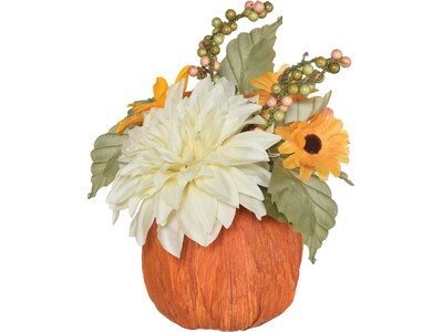 Amscan Halloween Floral Pumpkin Centerpiece, Multicolor (244144)