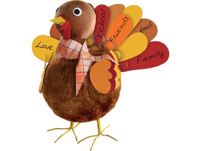 Amscan Thankful Turkey Centerpiece, Brown/Yellow/Red (300014)