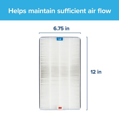 Filtrete True-HEPA RAP Filters True HEPA Air Purifier Filter, 12" x 6.75" x 2" (FAPF-F1N-4)