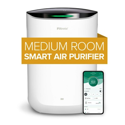 Filtrete Medium Room RAP Device True HEPA Tower Air Purifier, WiFi Enabled, White (FAP-SC02N)
